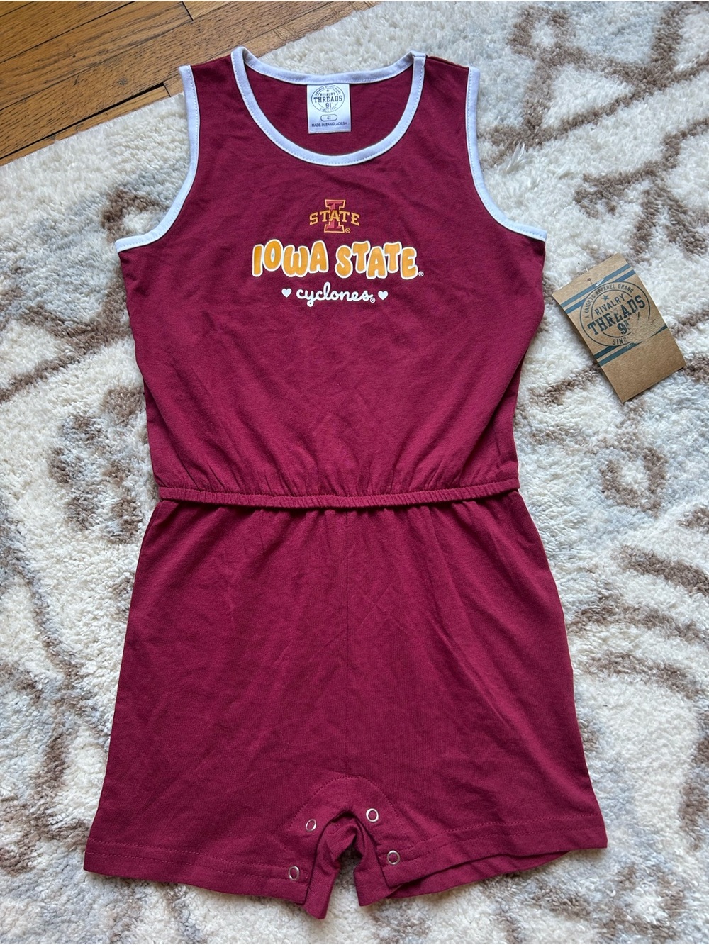 New! Rivalry Threads 91 Iowa State Cyclones Toddler Jumper